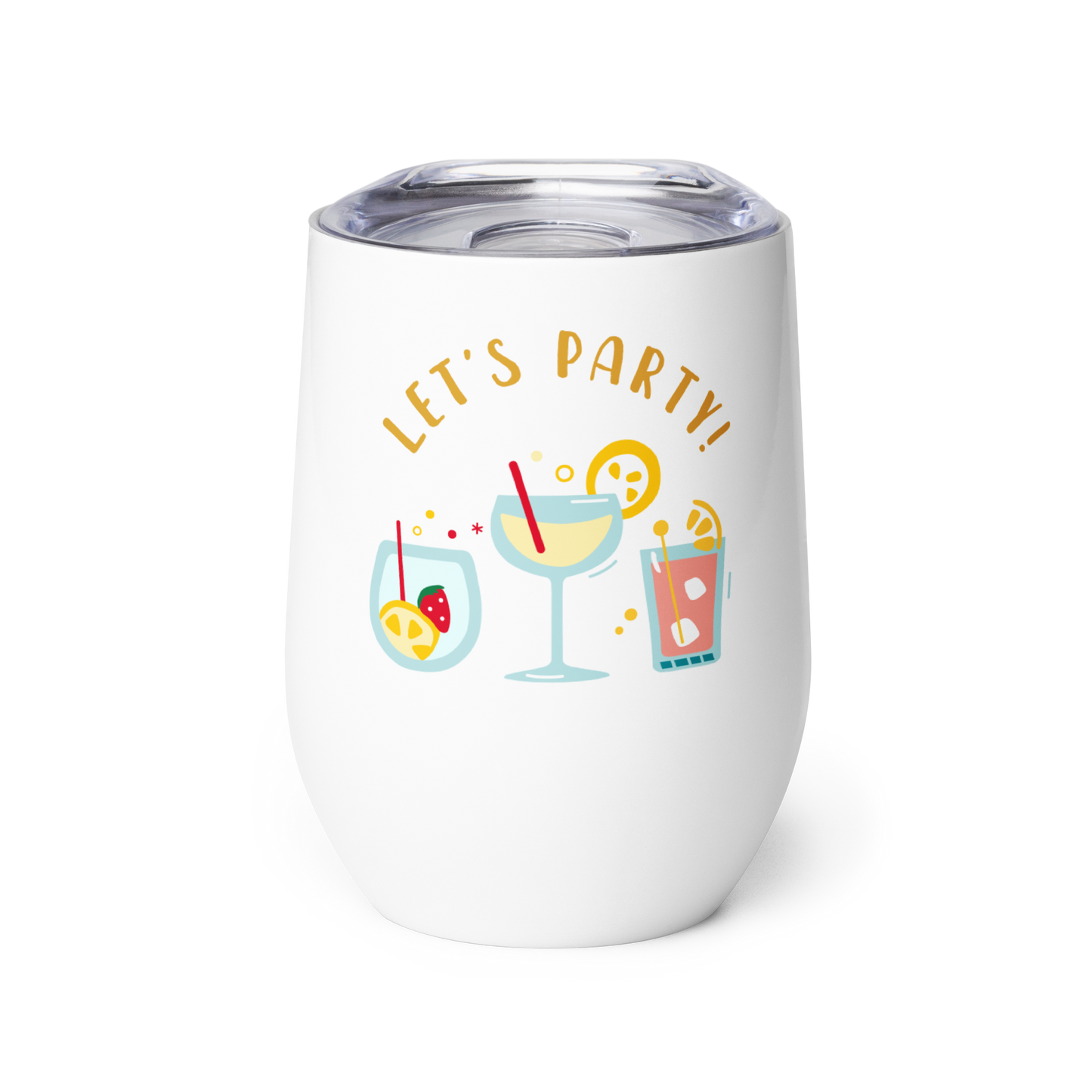 Let's Party Wine Tumbler