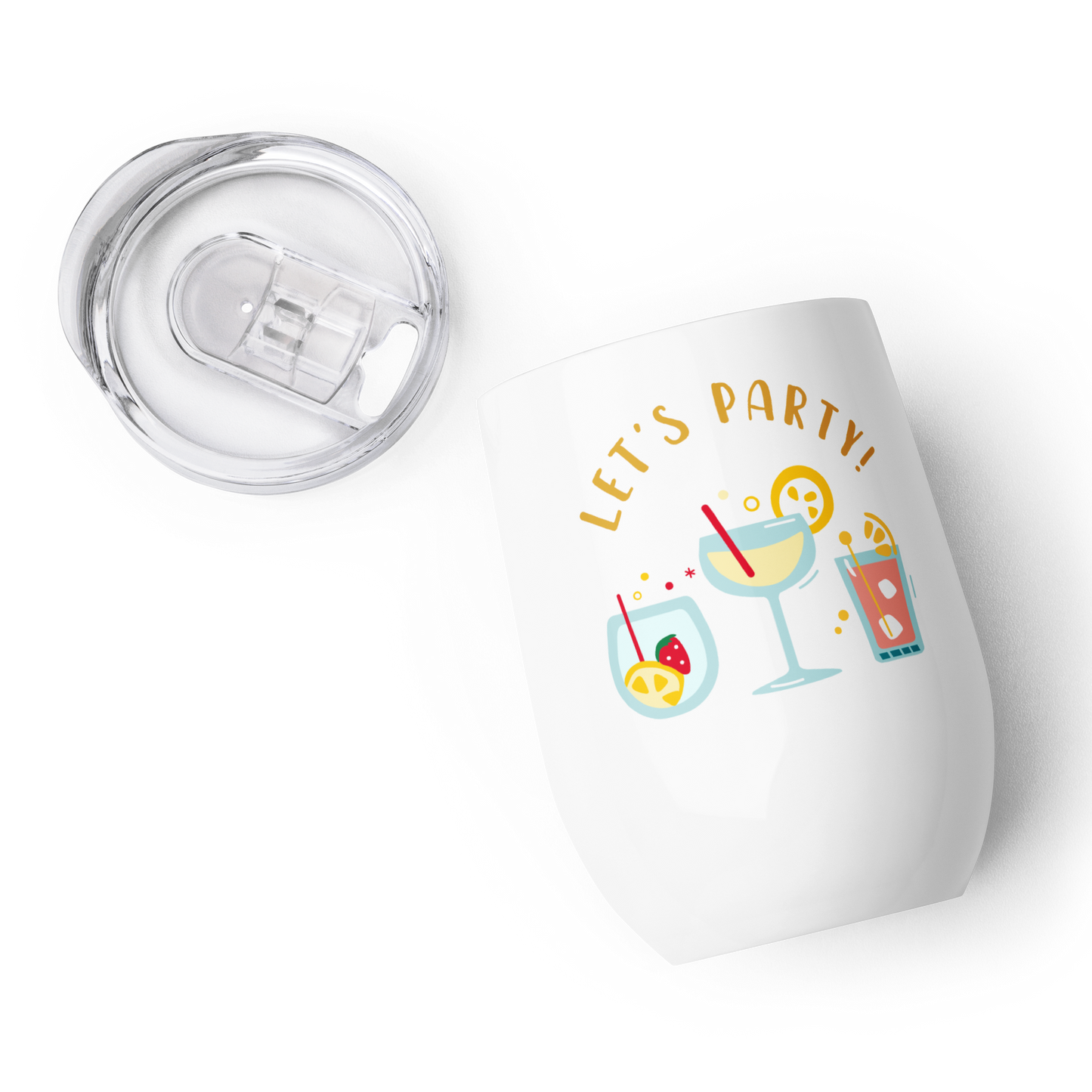 Let's Party Wine Tumbler