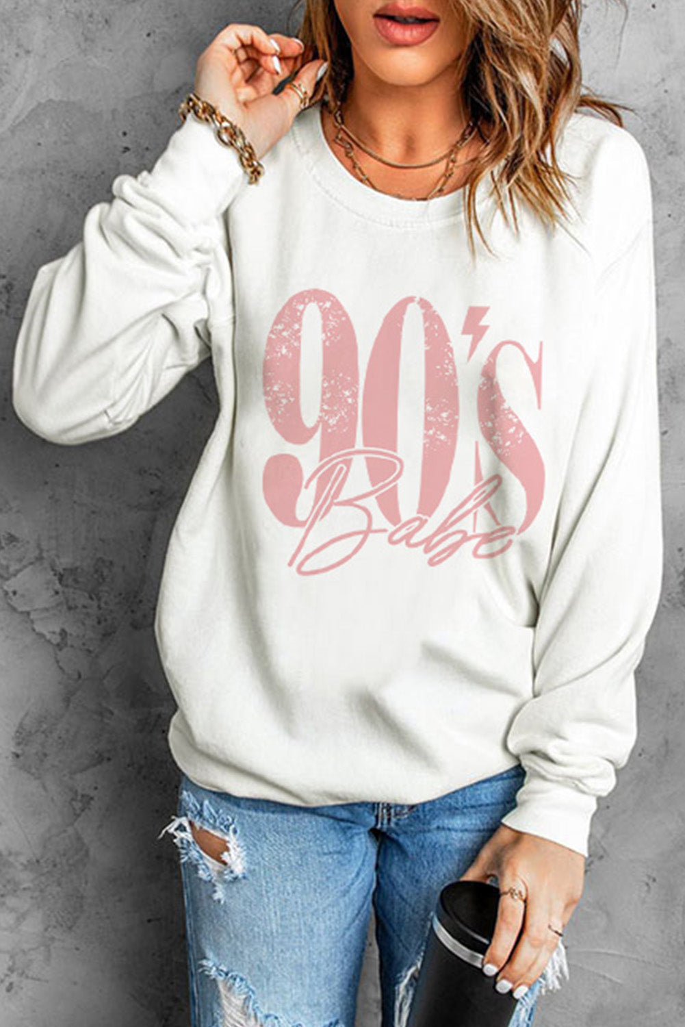 90's BABE Graphic Sweatshirt