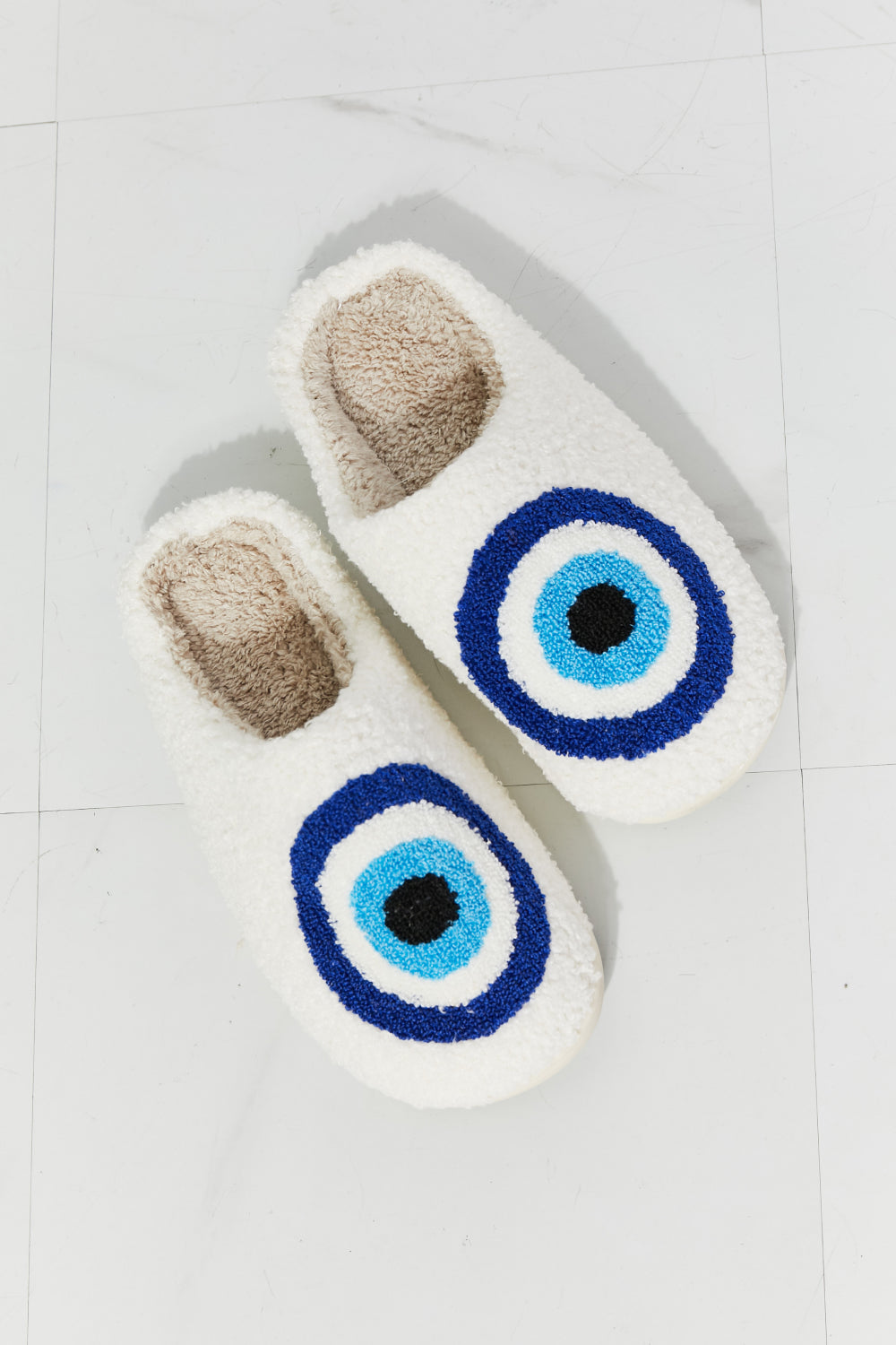 Evil Eye Plush Slippers