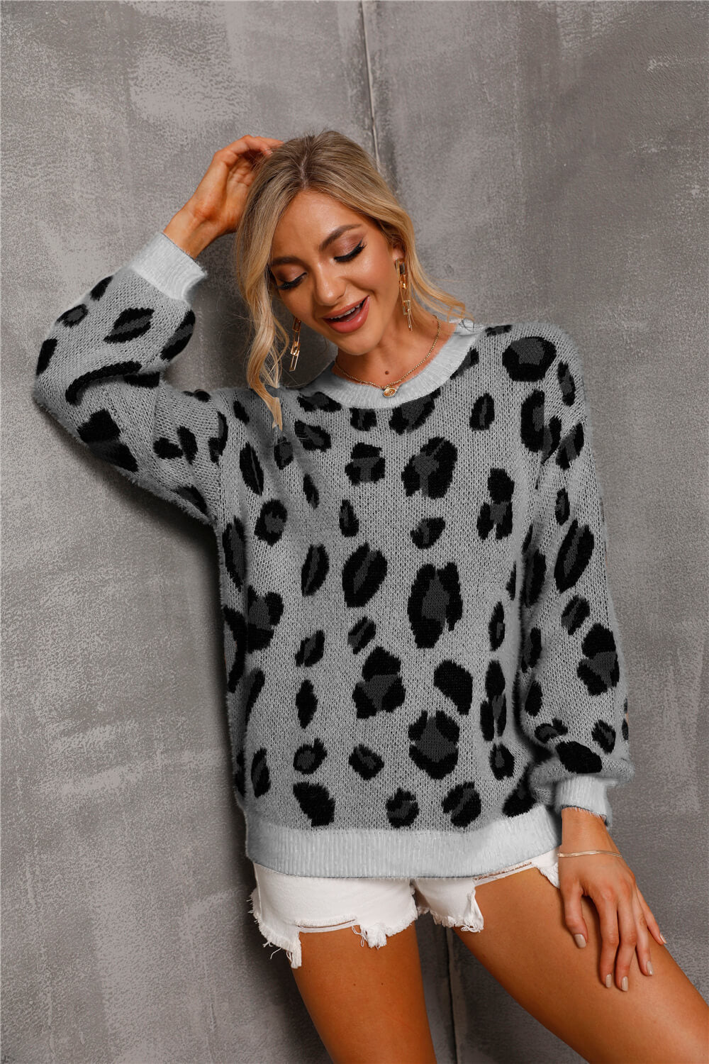 Corinne Dropped Shoulder Knit Pullover