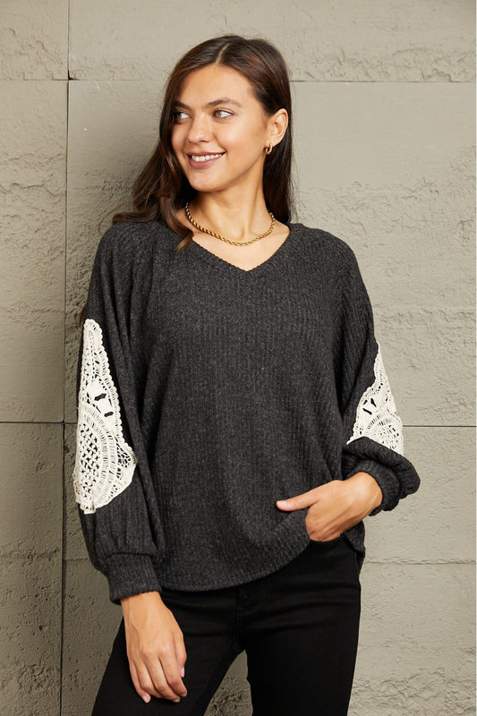 Lacey Patch Sweater