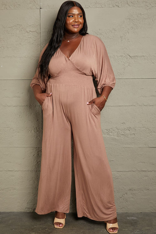 Pasadena Smocking Waist Jumpsuit