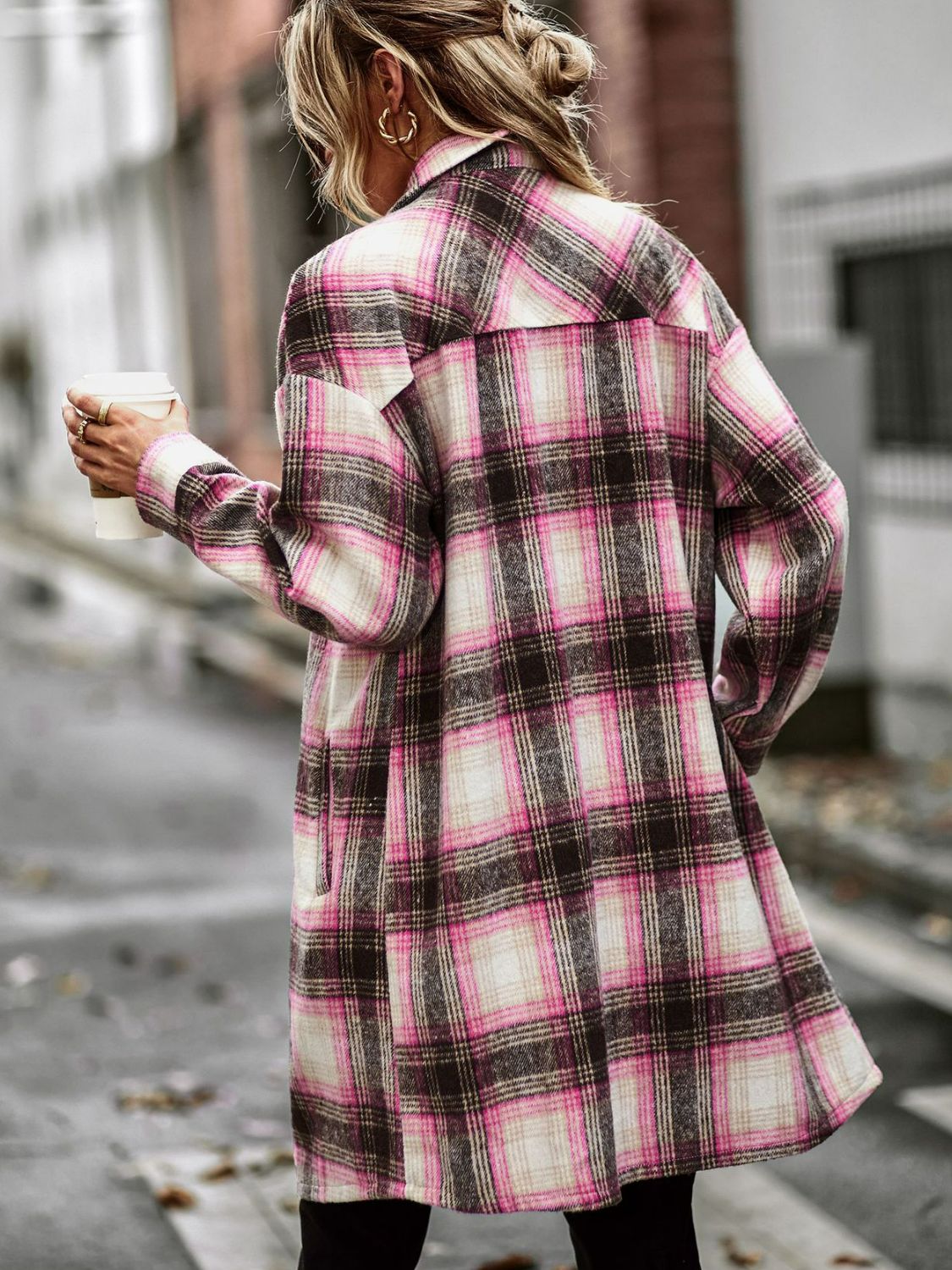 Denver Plaid Longline Shacket