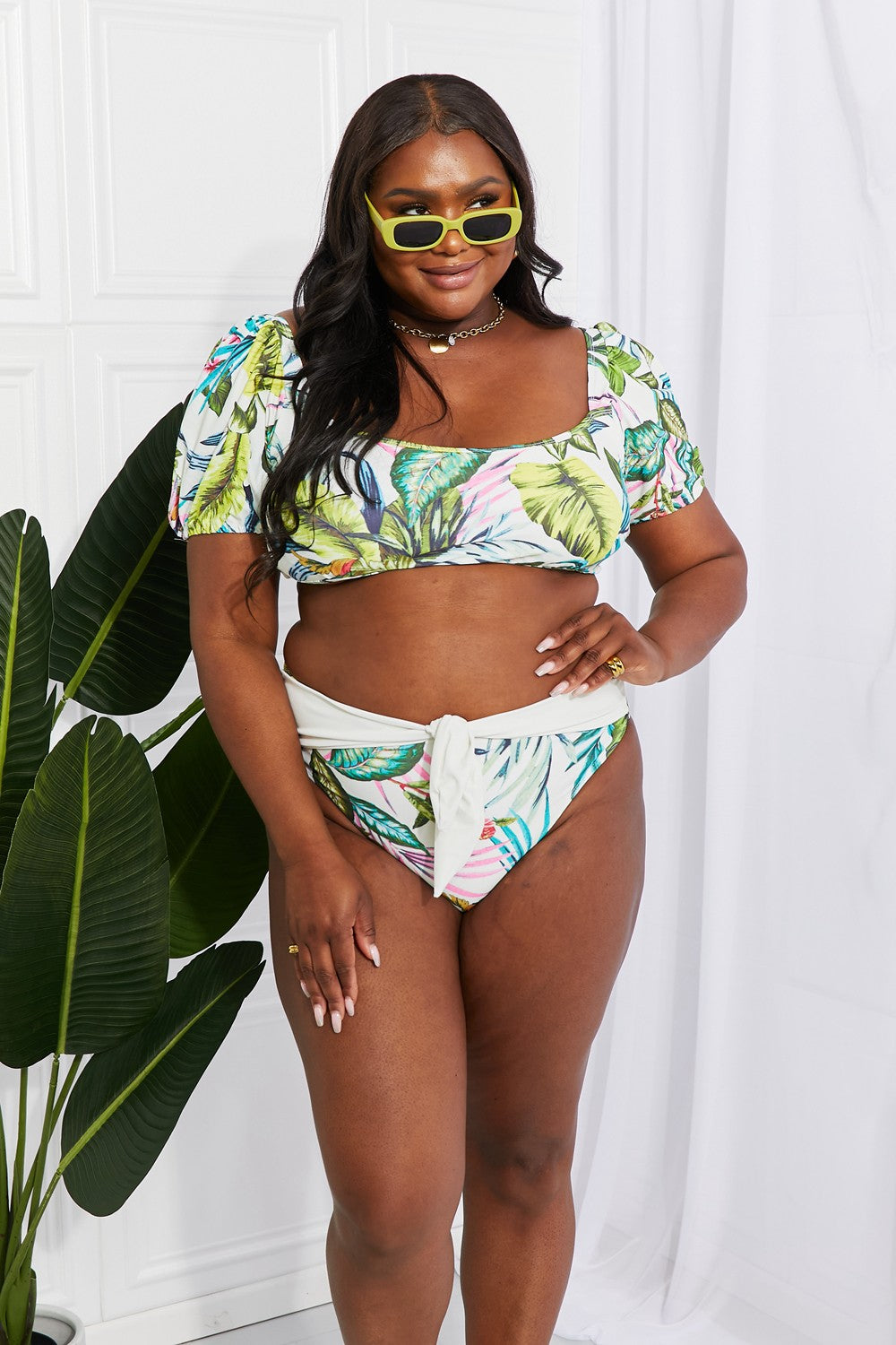 Vacay Ready Puff Sleeve Bikini