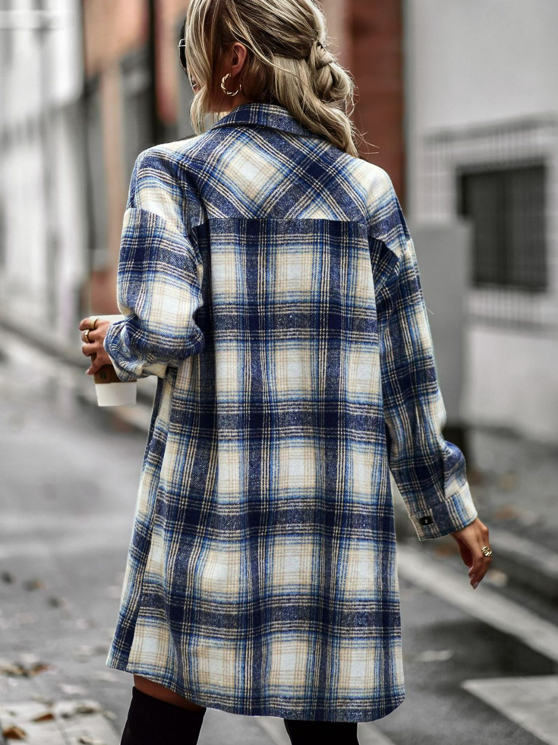 Denver Plaid Longline Shacket